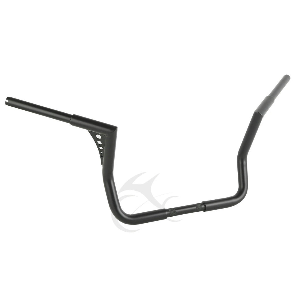 12/14/16/18" Rise Handlebar for Harley Touring Bagger (1982–2024) Black/Chrome