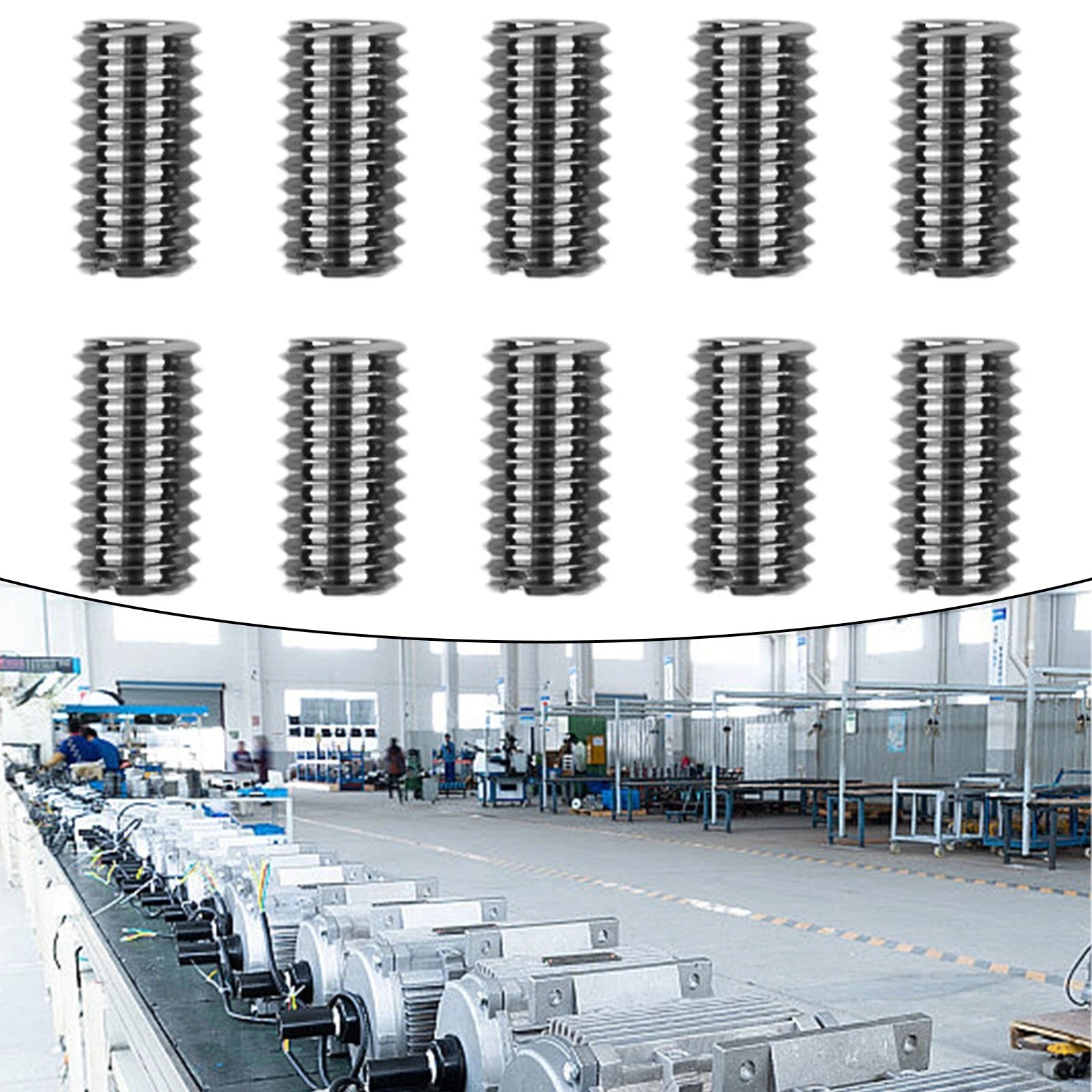 10x M8x1.25 Thread Inserts for Male Female Nut Outer