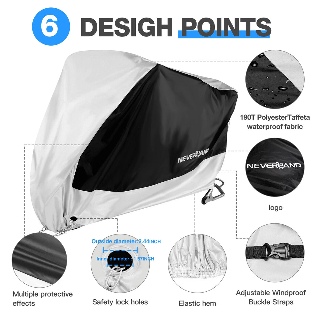 Motorcycle Cover for Kawasaki KX85 (Outside Storage, UV Protector)