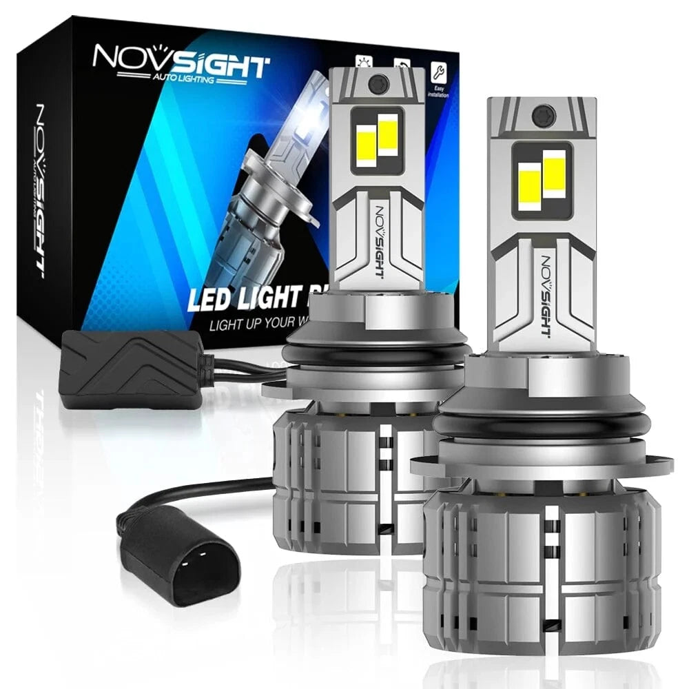 2X 9007 LED Headlight Bulbs for 6500K Super White