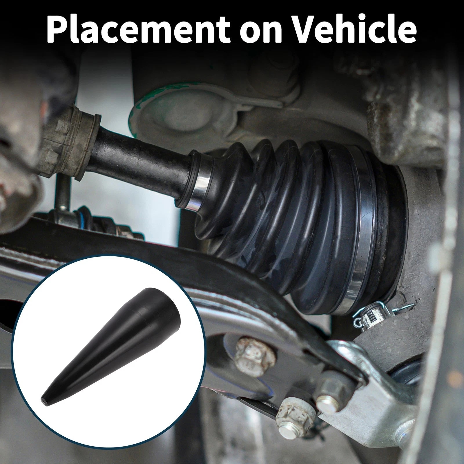 CV Boots Joint for - 1 Pc 12.99" Black Conical