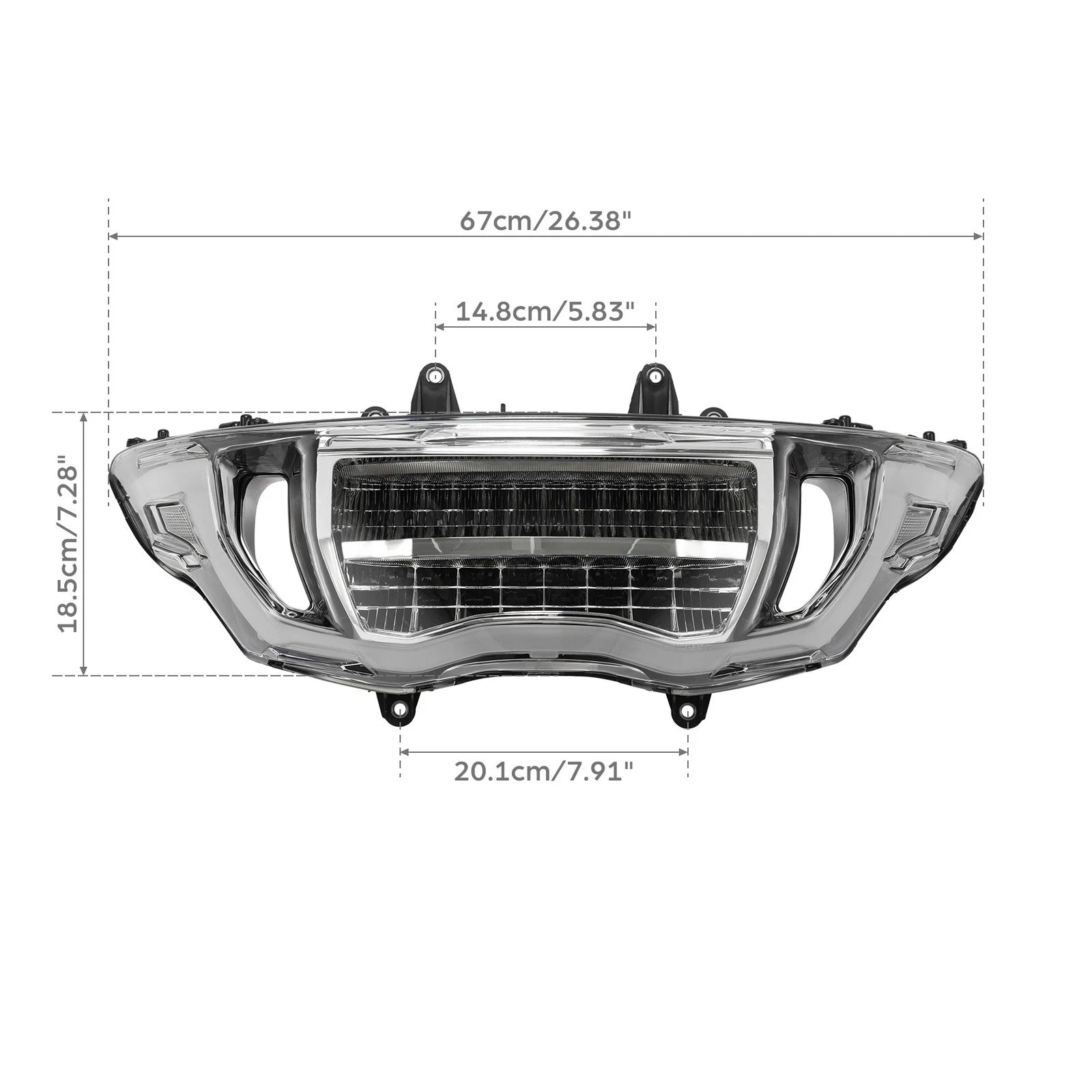 LED Front Headlight Assembly for Harley CVO Road Glide FLTRXSE (2023–2026)