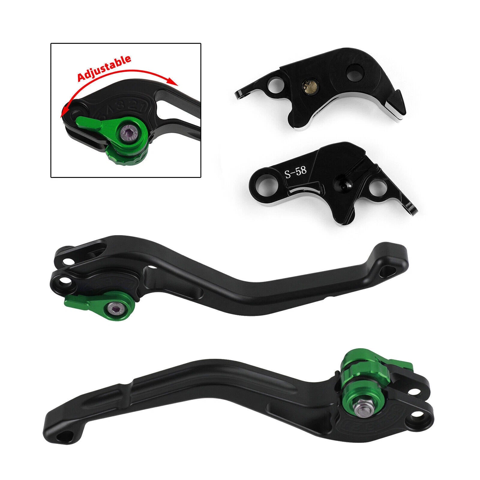 Short Clutch Brake Lever for Suzuki GSXR600 750 (2006–2010) GSX-S1000/F (2015) T9