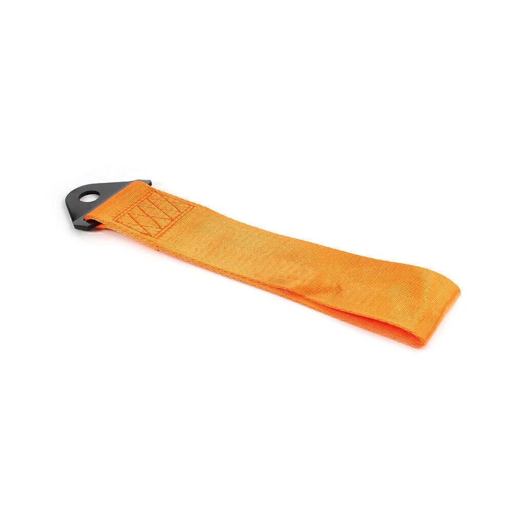 Tow Strap for Universal Car Rear/Front Bumper (Orange)