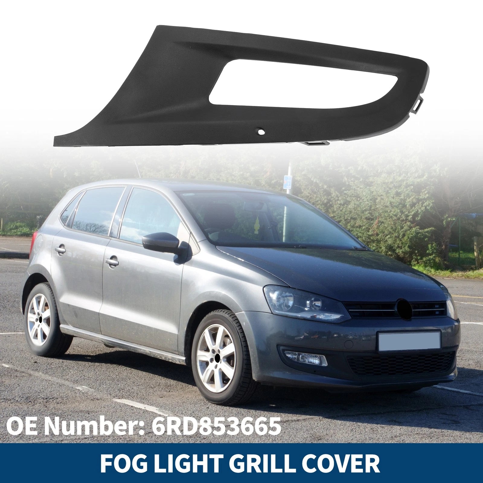 Front Left Fog Light Grill Replacement for Volkswagen Polo (2010–2012)