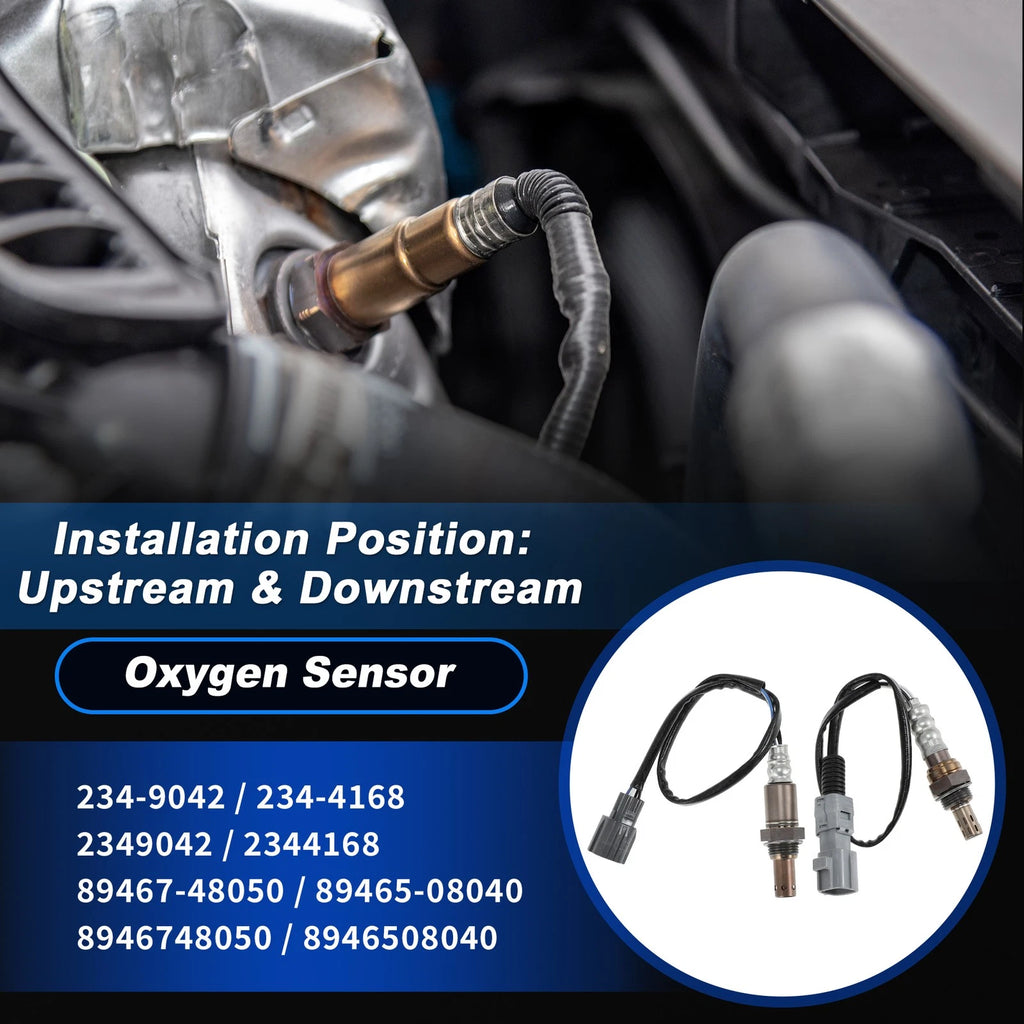 2X Upstream & Downstream Oxygen Sensor for Toyota Sienna (2004–2010)