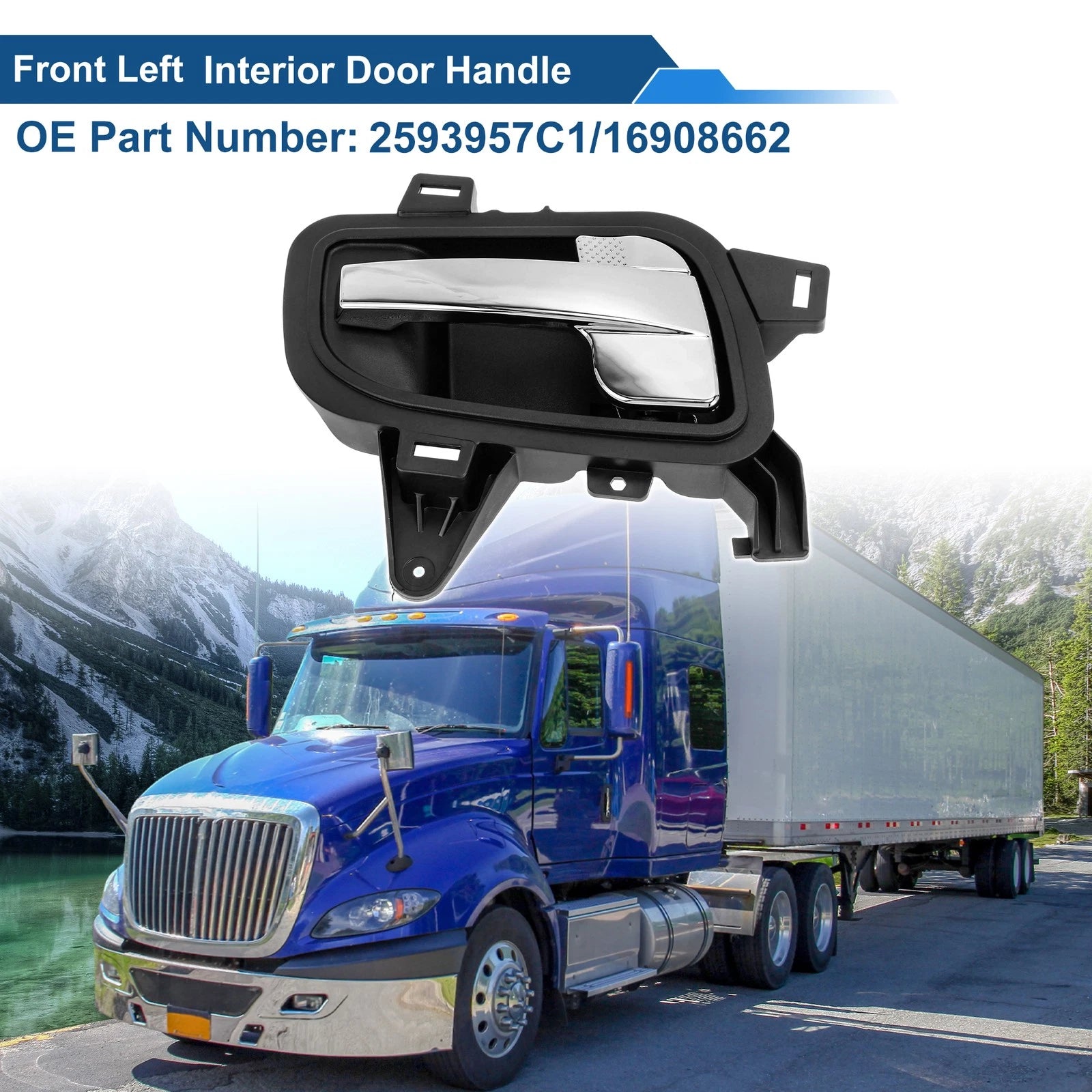 Front Left Interior Door Handle for International Harvester Prostar (2008–2018)