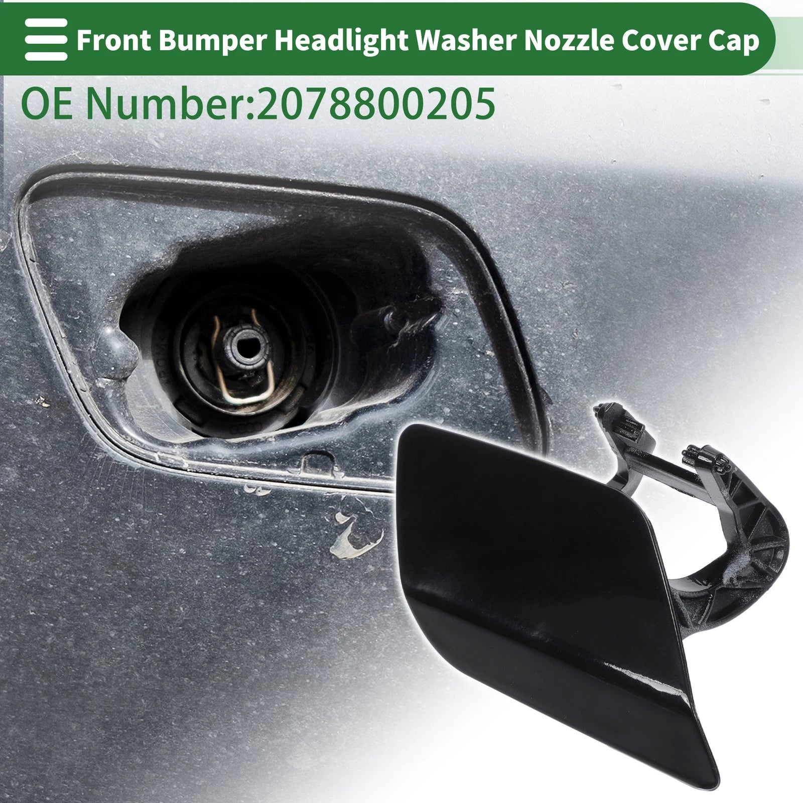 Front Right Headlight Washer Nozzle Cover Cap for Mercedes-Benz E400 (2014–2016)