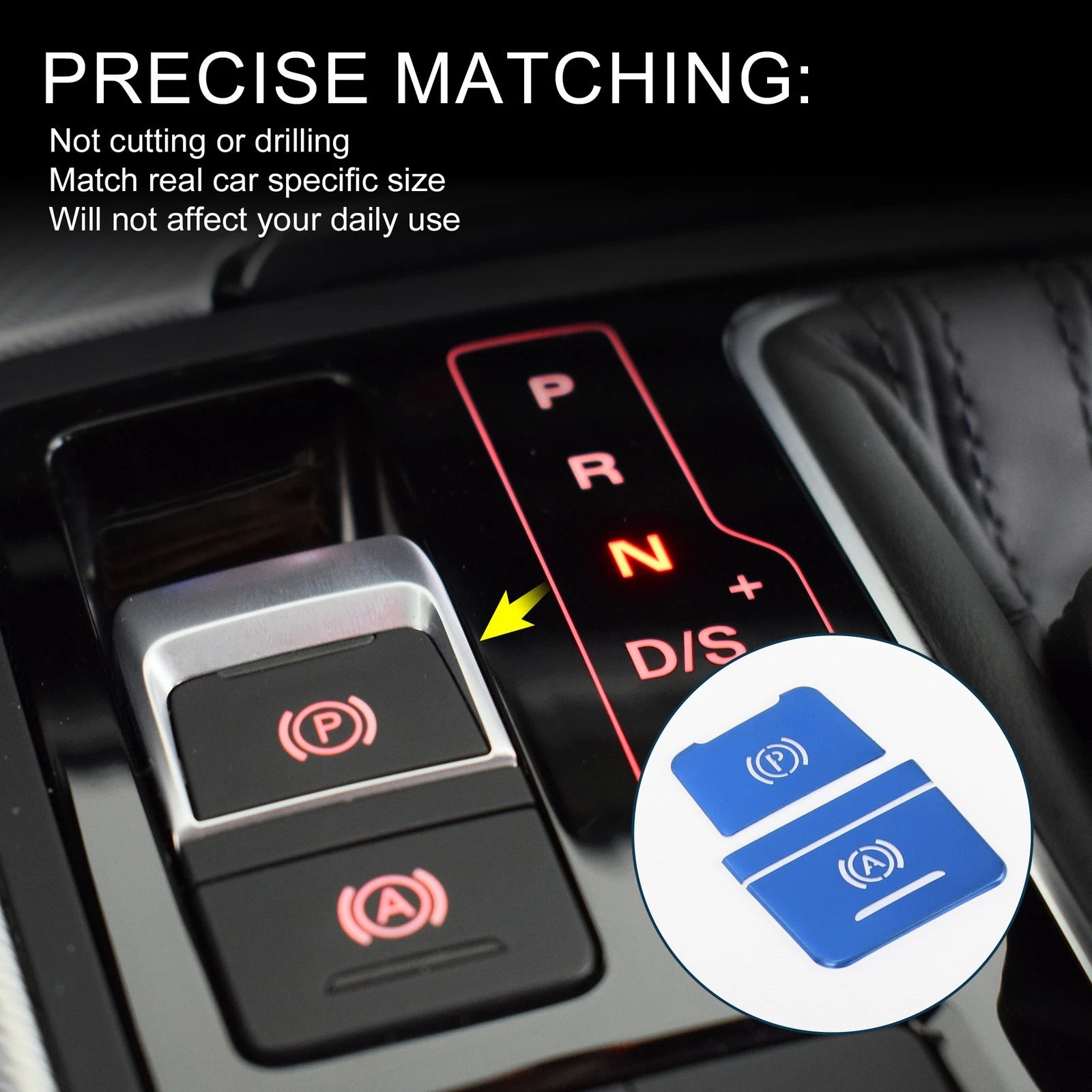 Gear Shift Handbrake Panel Button Switch Cover for Audi A6 A6 Quattro (2012–2021)