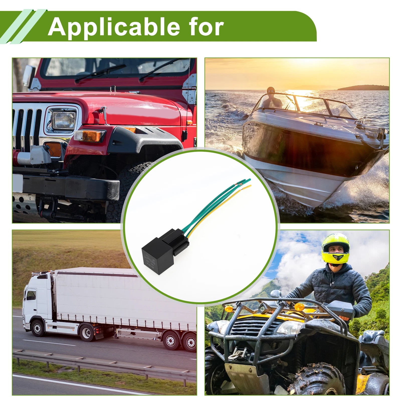 1 Pc 5 Pin 12V 40A Waterproof Auto Relay for Car with Harness Socket