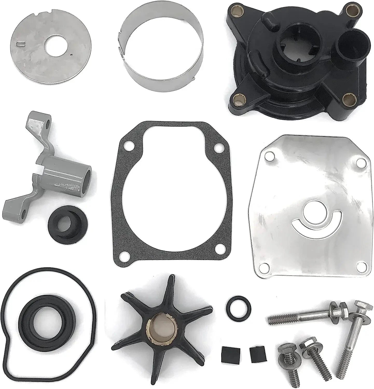 Water Pump Impeller Kit for Johnson Evinrude Outboard (0439077, 439077, 396933)