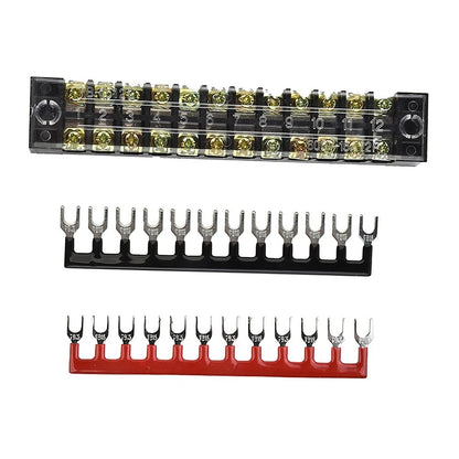 12 Positions Electric Barrier Terminal Block Screw Kit 600V