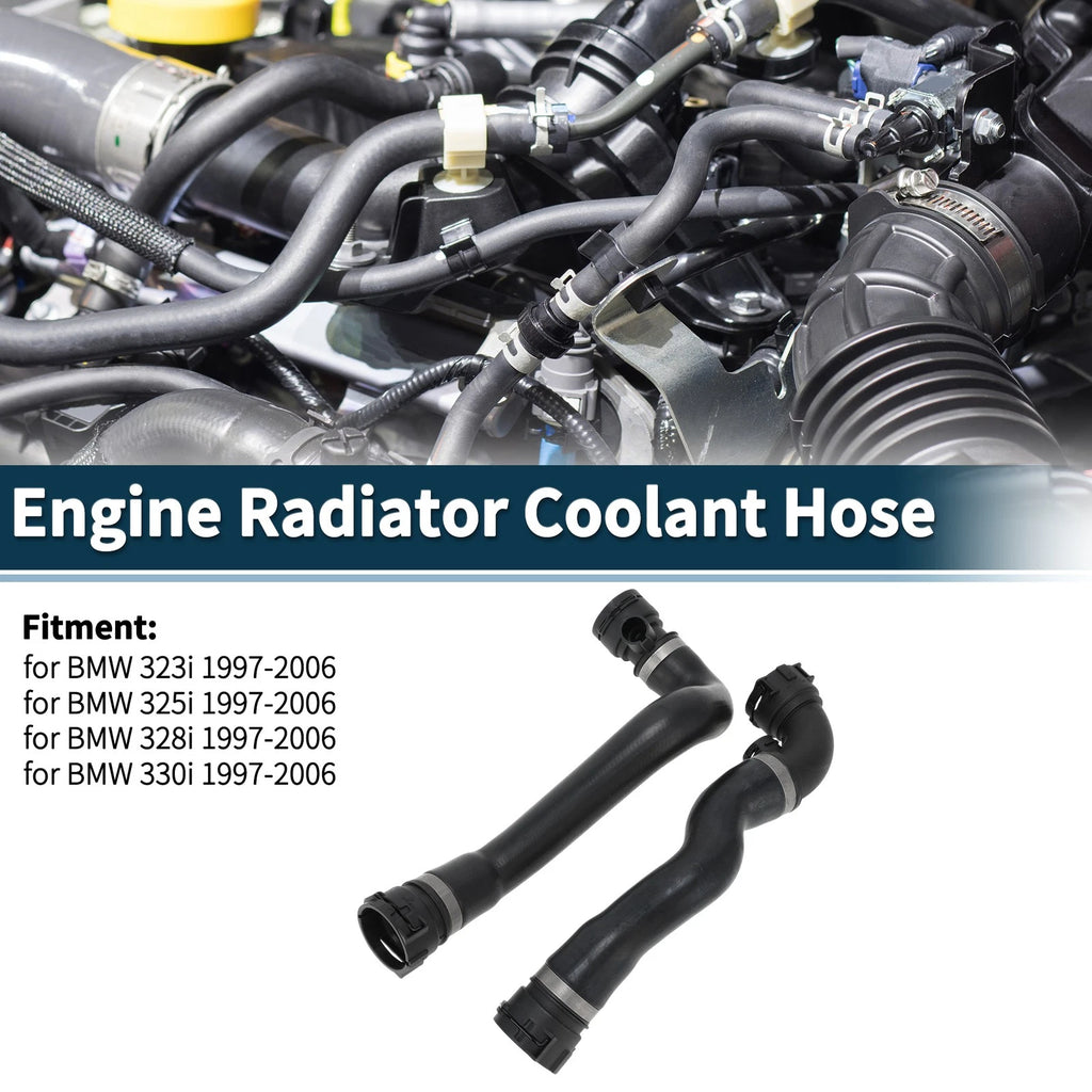 Engine Radiator Coolant Hose Set for BMW 323i (1997–2006)
