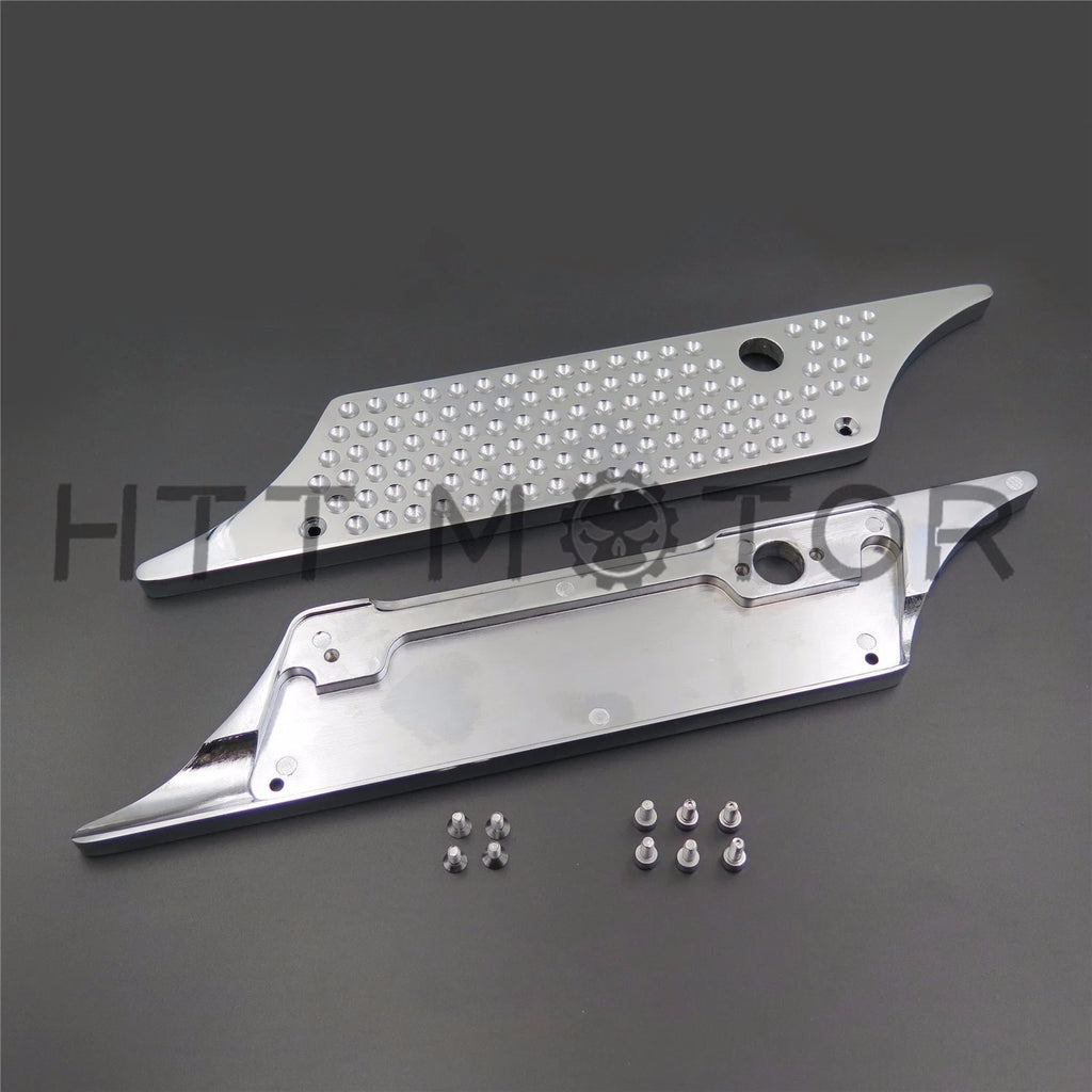 Chrome Billet Saddlebag Latch Cover for Harley Touring Models (1993–2013)
