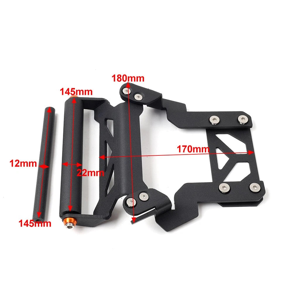 12MM GPS Phone Navigation Plate Bracket Holder for Honda Forza 350 (2021–2023)
