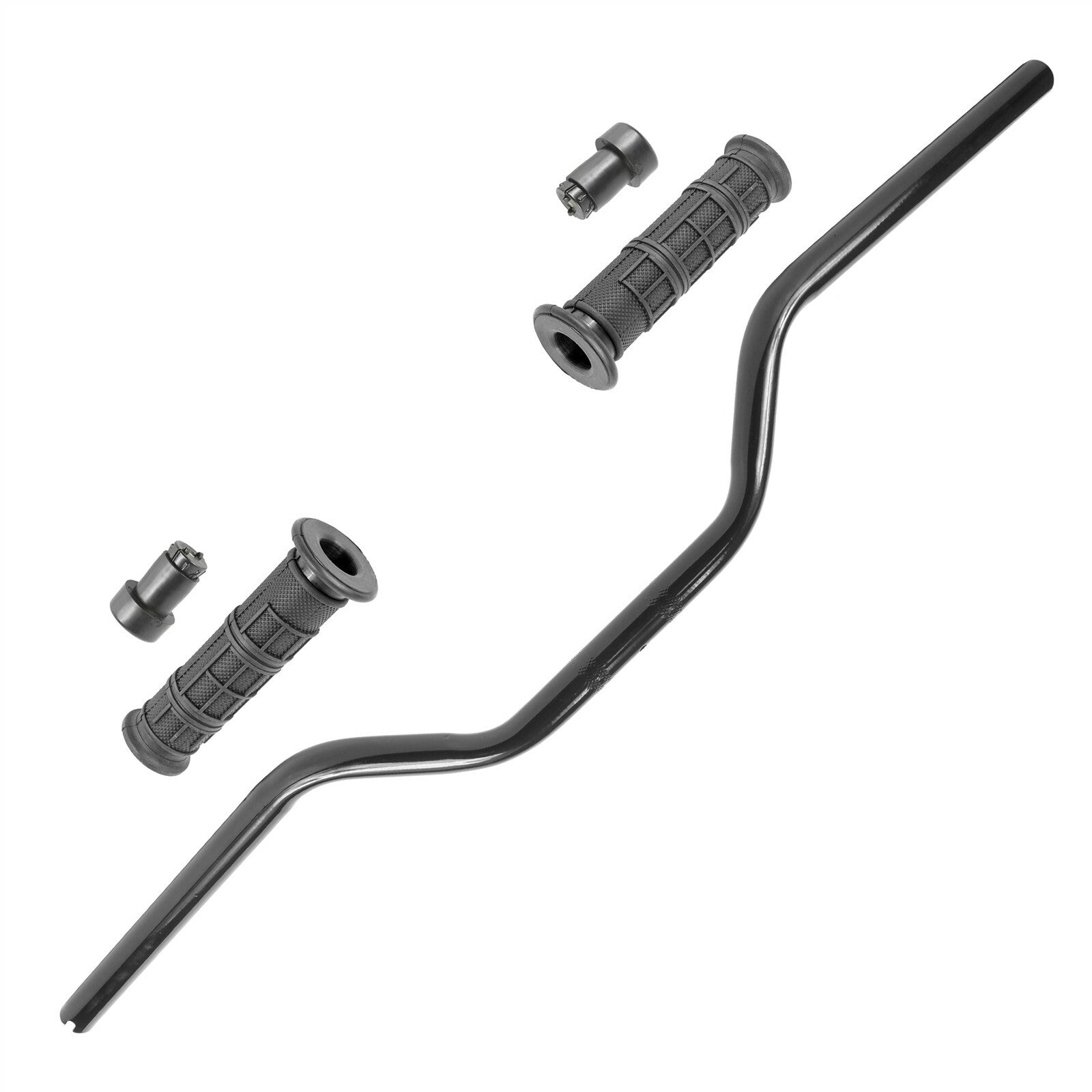 Handlebar Grip and End Set with Black Handlebar for Can-Am Outlander 500 (2007–2015)