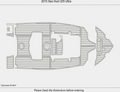 EVA Pad for Sea Hunt 225 Ultra (2015) - Faux Foam Cockpit Flooring Mat