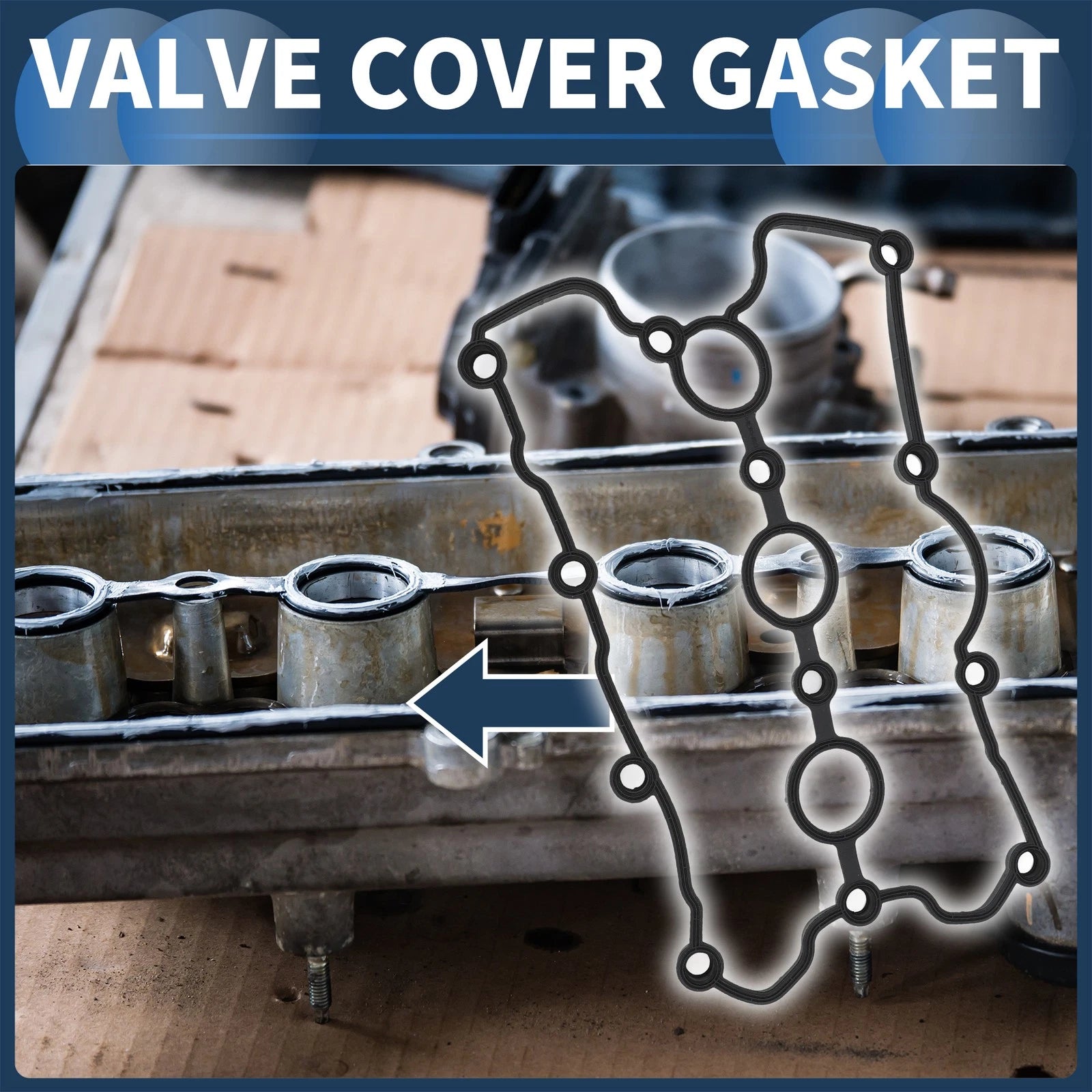 Valve Cover Gasket OEM Replacement for Audi A4 Quattro Base 3.2L (2009–2009)