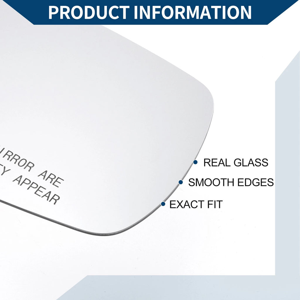 Heated Right Side Mirror Glass Replacement for Honda Accord (2013–2017)