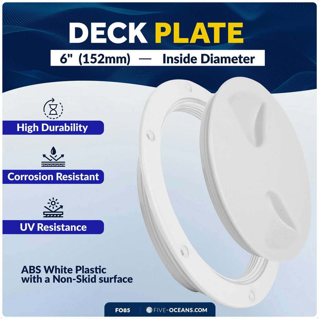 6" Round Inspection Deck Plate Hatch for Marine Use