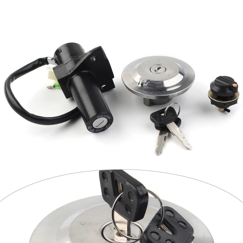 Ignition Switch Fuel Cap Lock Seat Key Lock Set for Yamaha YBR125 (2002–2013)
