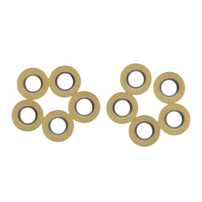 Set of 10 DP5320 Indexable Carbide Milling Inserts for