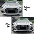 Front Bumper Splitter Lip for Audi A5 Sline S5 8W6 (2020–2024)
