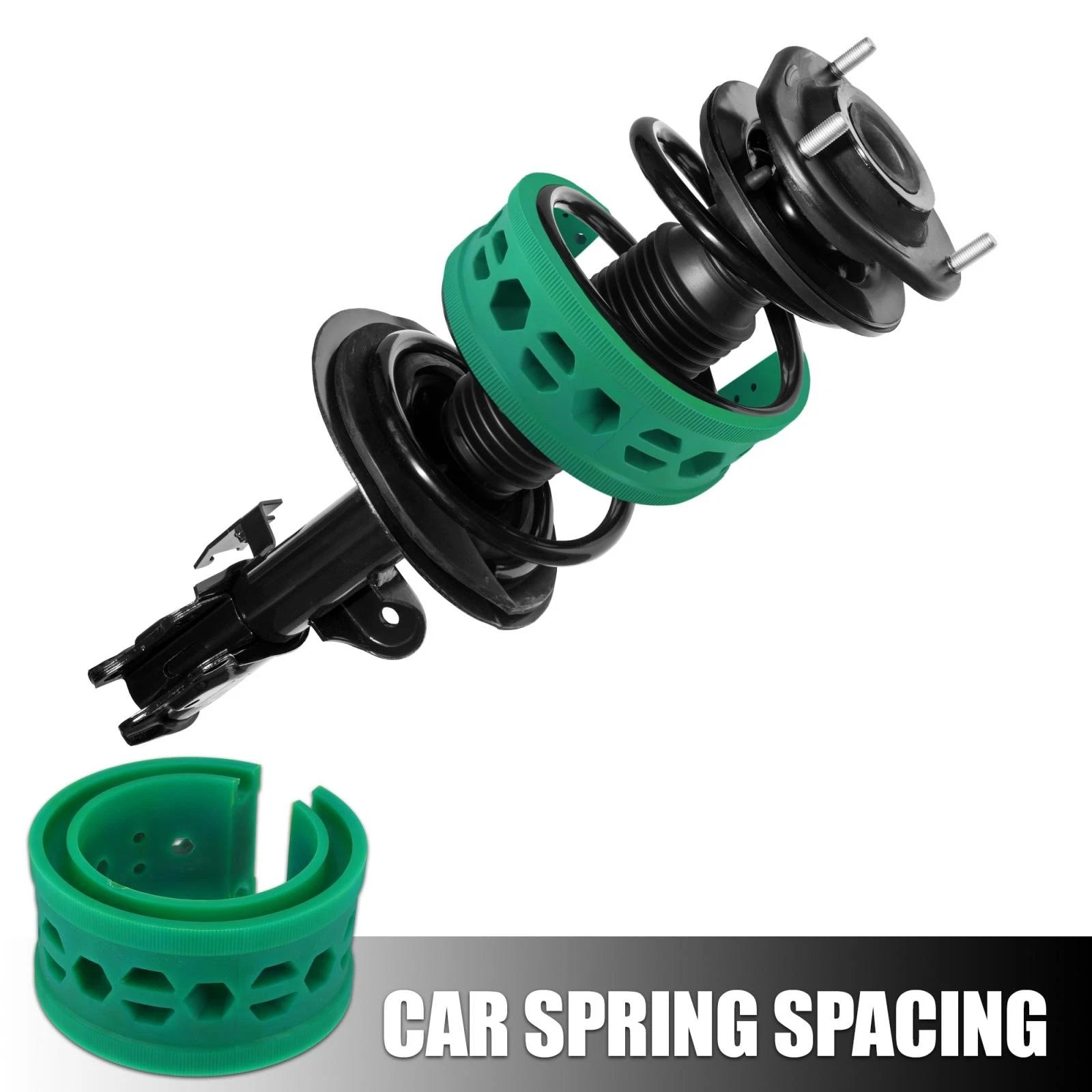 2X Green Coil Spring Rubber Buffer A+ Type for Ford Chevy (Universal)