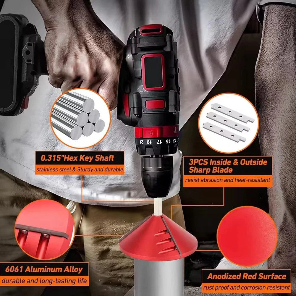 2 in 1 PVC Pipe Chamfering Tool for Beveling