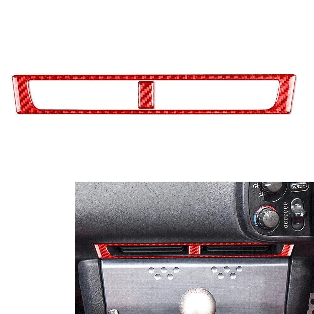Interior Central Console Air Vent Outlet Cover Trim for Honda S2000 (2004–2009) Red