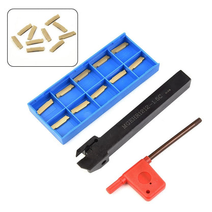 Set of 1 Grooving Tool Holder for MGEHR1212-1.5 Lathe