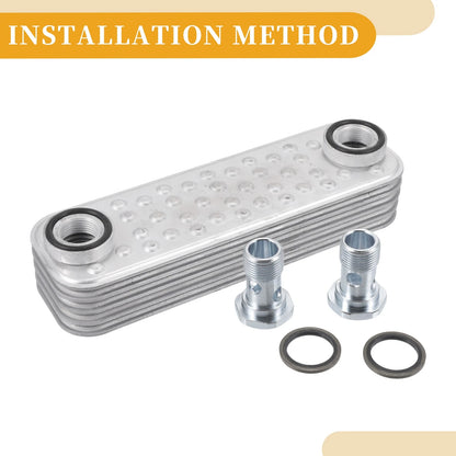 Engine Oil Cooler with O-ring Seals & Bolt Set for Land Rover (No.PBC500230)