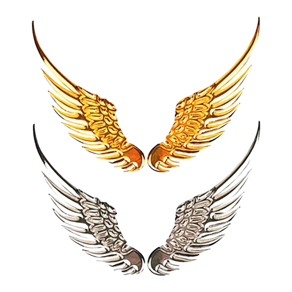 3D Angel Wing Metal Stickers for Vehicle Decoration