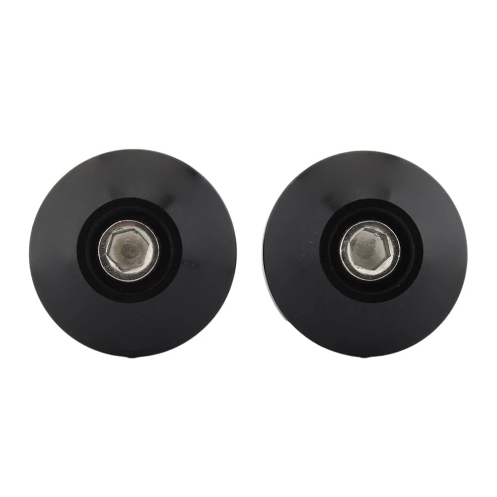 Black Dirt Bike 7/8'' 22MM Handle Bar End Handlebar Grips Cap Plugs Slider