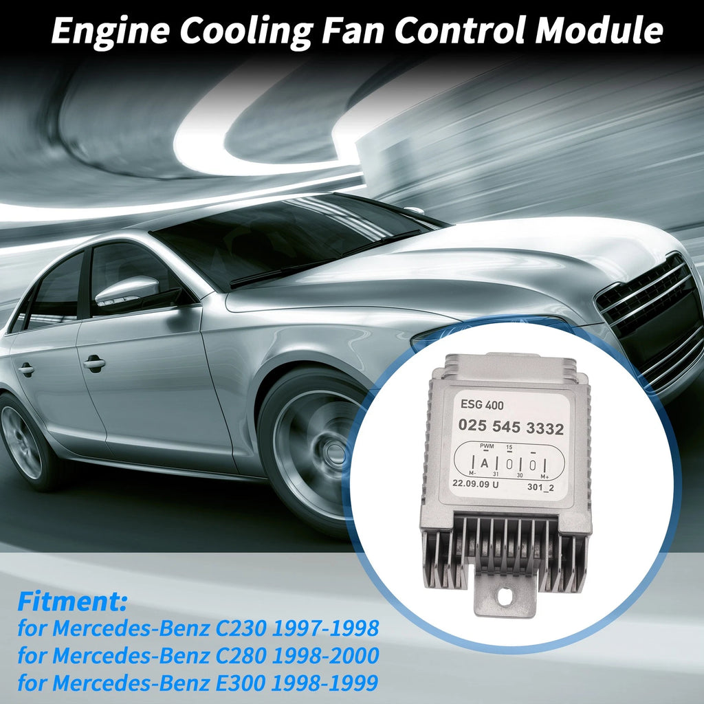 Engine Cooling Fan Control Module Replacement for Mercedes-Benz C230 (1997–1998)