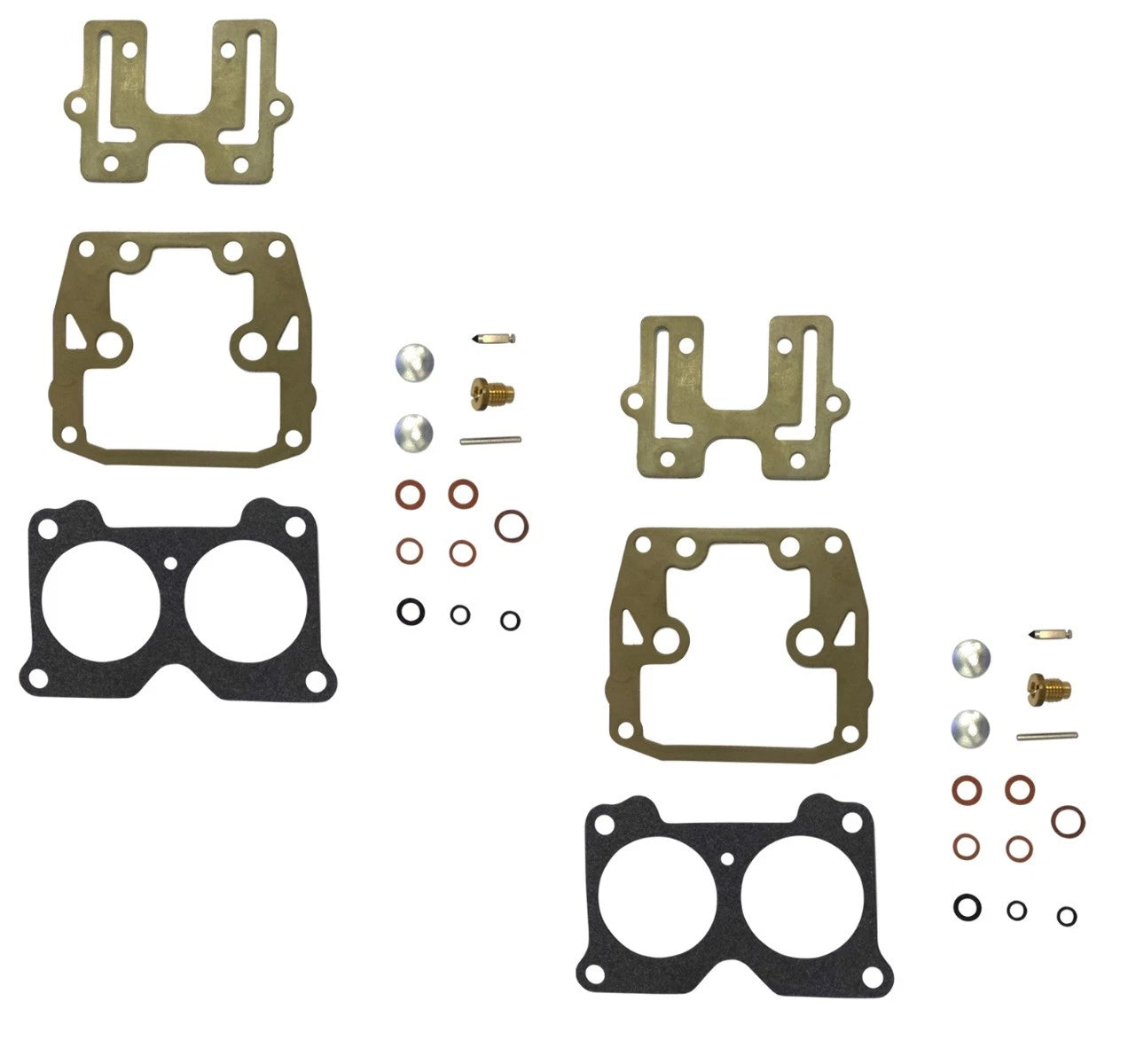 2X Carburetor Rebuild Kit for Johnson Evinrude V4 V6 Crossflow (439076)