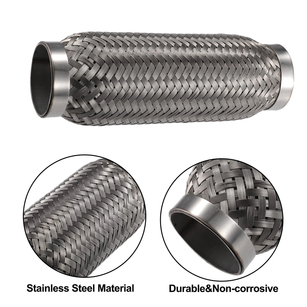 Exhaust Flex Joint 50x205mm Stainless Steel for Universal Fit