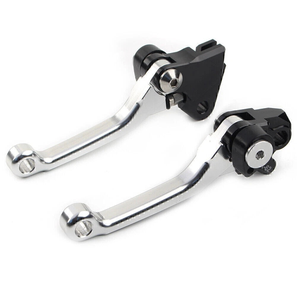 Brake Lever Clutch Lever Set for Kawasaki KX450F (2006–2012) Silver