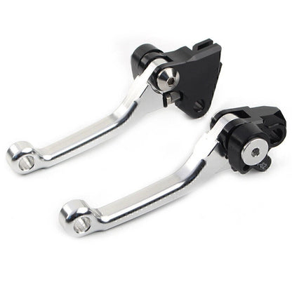 Brake Lever Clutch Lever Set for Kawasaki KX450F (2006–2012) Silver