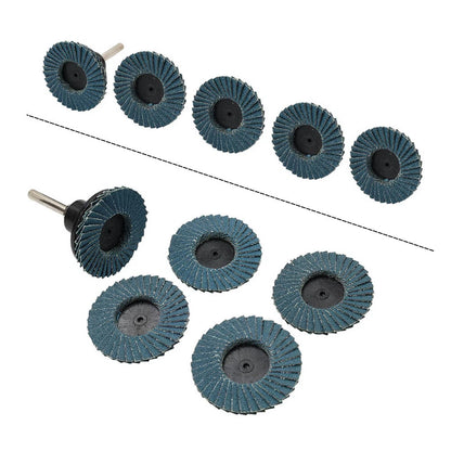 50mm R Type Flap Sanding Disc Set of 4 (40/60/80/120 Grit)