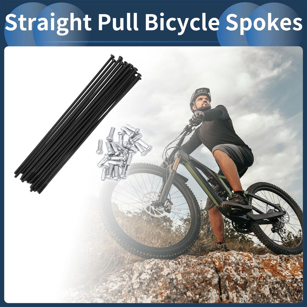 Bike Wheel Spokes Straight Pull 130mm Set for 14G (2003–2003)