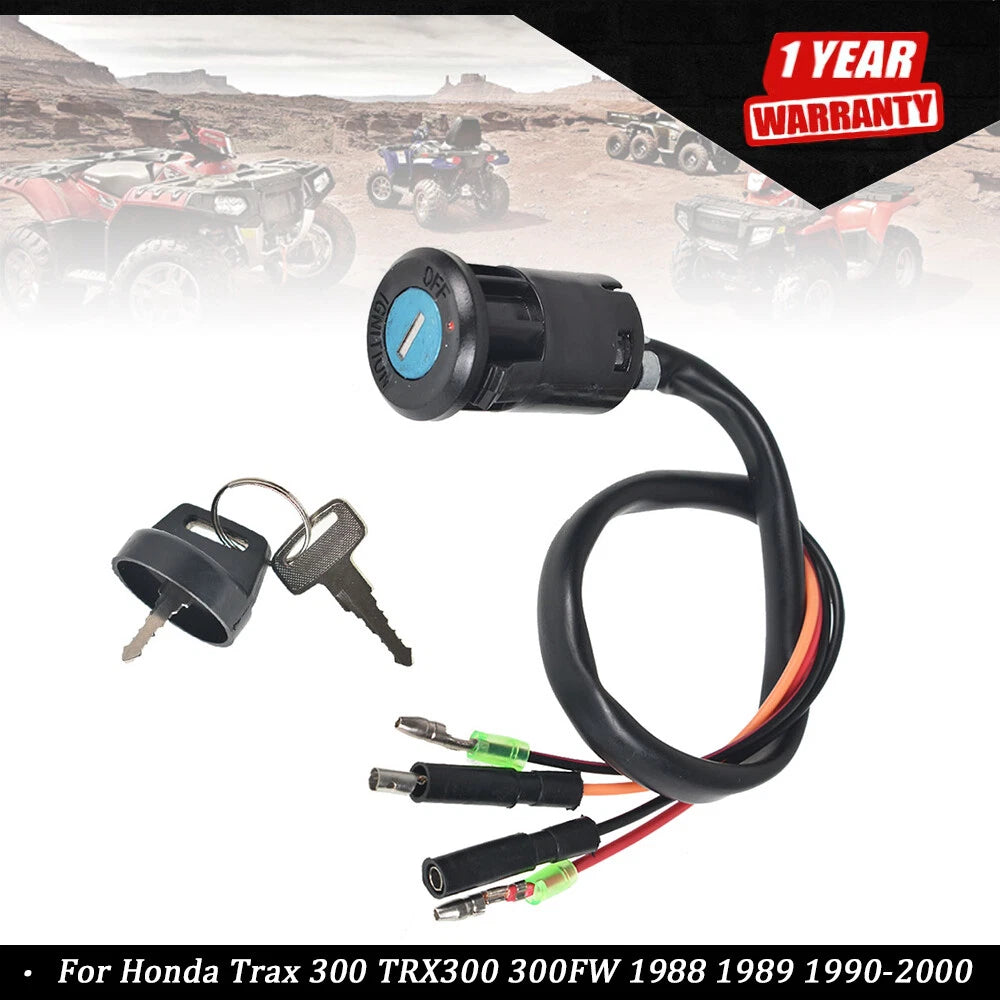 Ignition Key Switch for Honda FourTrax 300 TRX300 1988–2000