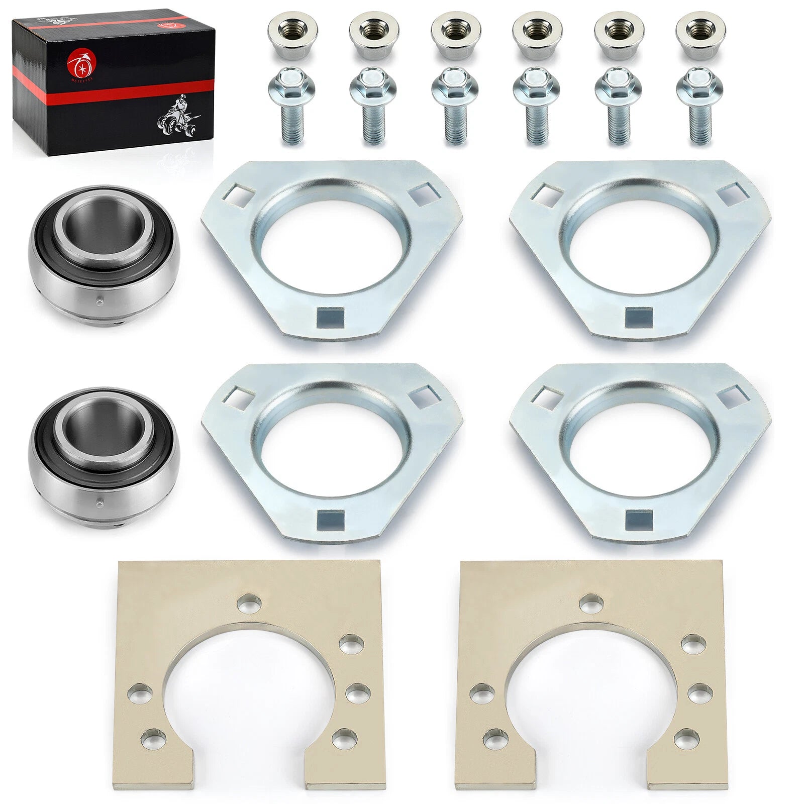 1" Live Axle Bearing Kit for Go-Kart (Fits Mini Bike)
