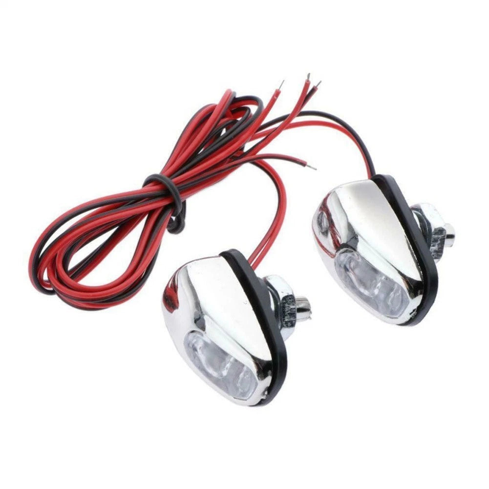 2X Front Windscreen Light Wiper Washer LED for Car