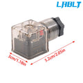 10X Din43650c Junction Socket Light Air Valve Solenoid Plug Connector