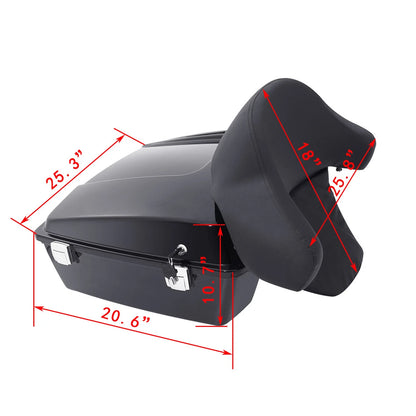 Chopped Trunk with Backrest for Harley Touring Glide (1997–2013)