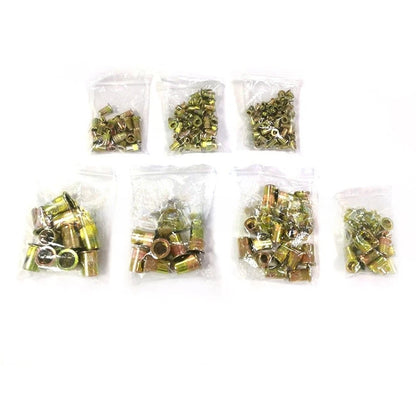 220-Piece Galvanized Rivet Nuts Kit for M3 Threads