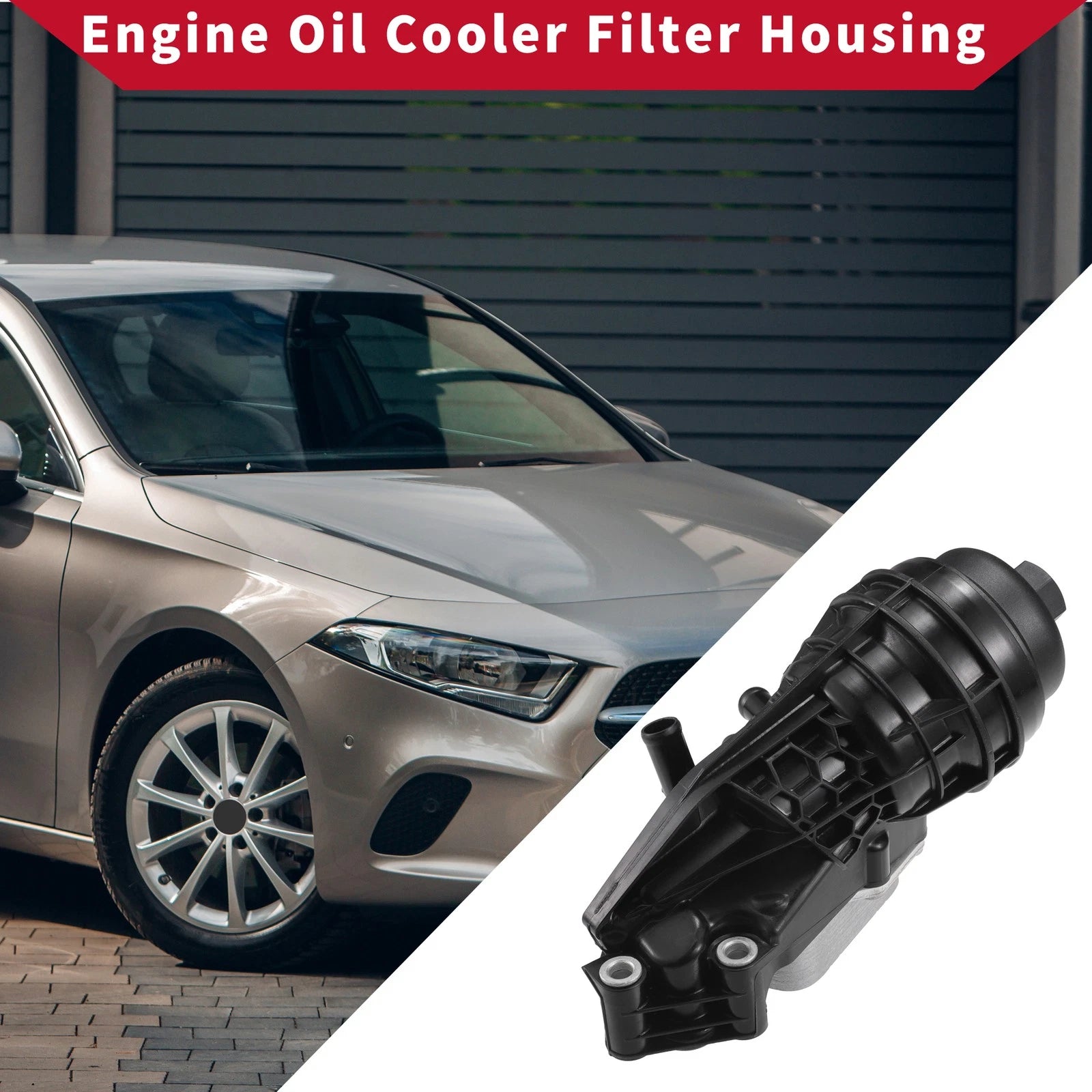 Oil Filter Housing with Seals Replacement for Mercedes-Benz CLA250 (2014–2019)