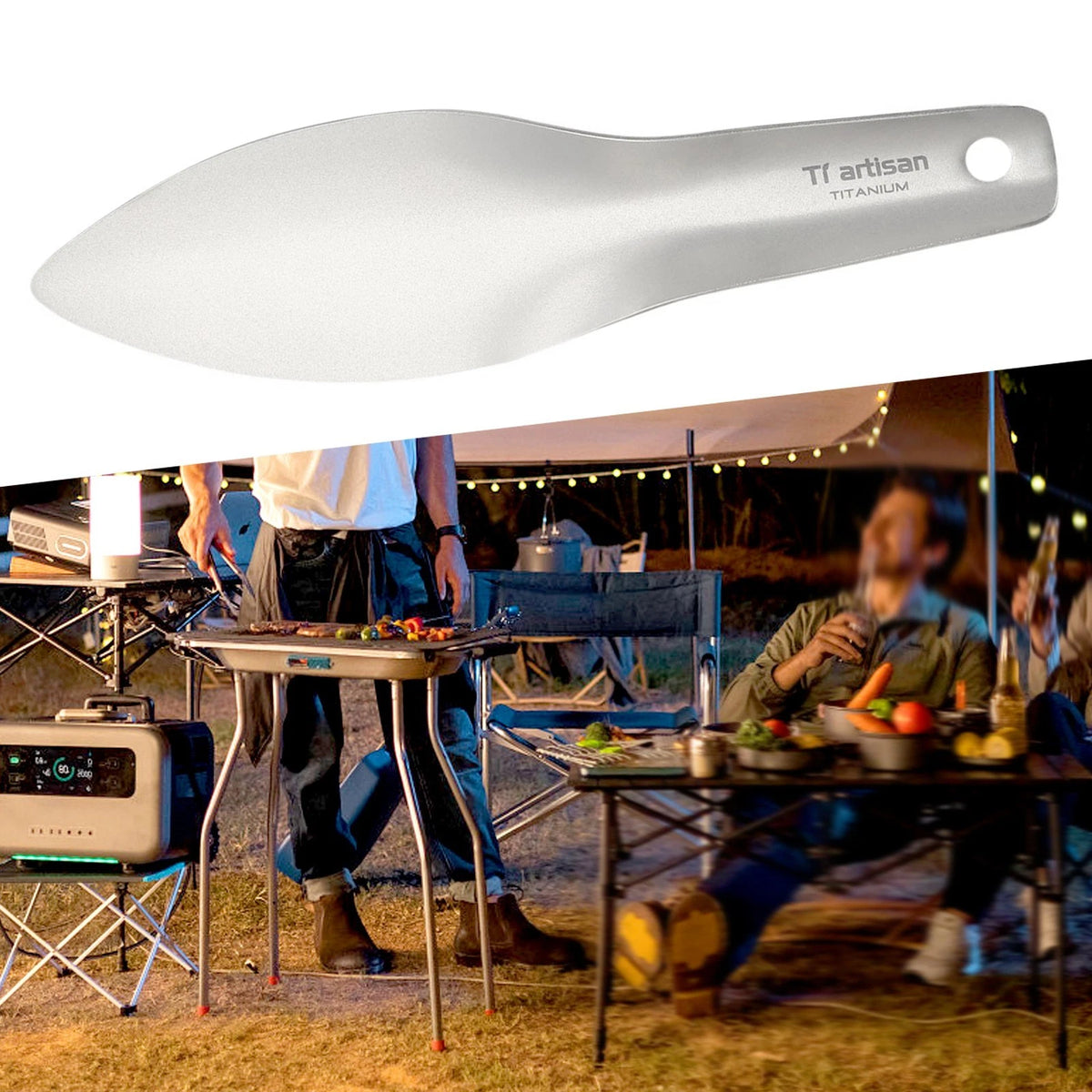 Titanium Shovel Trowel for Backpacking with Storage Sack