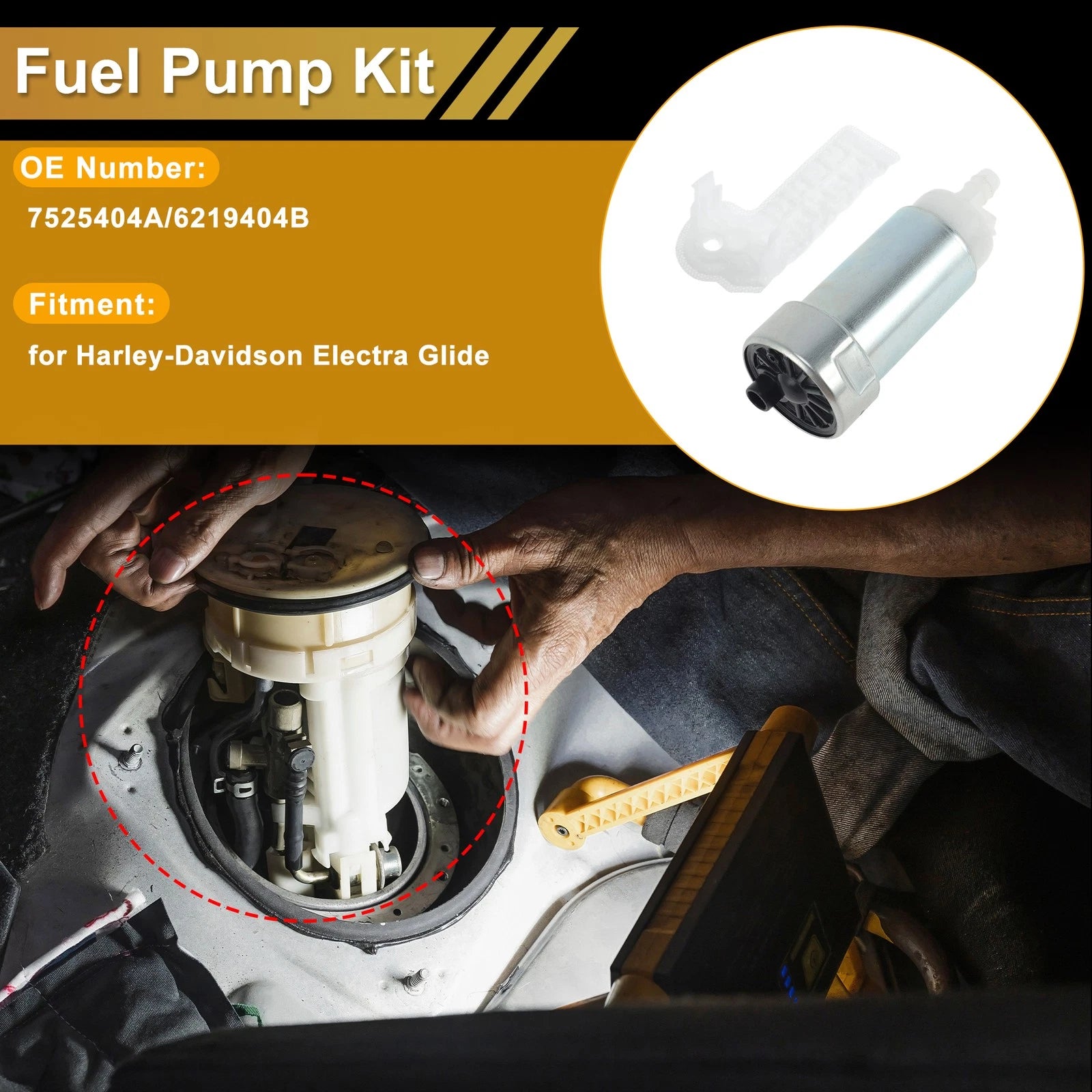 Fuel Pump Set for Harley-Davidson Electra Glide (7525404A)